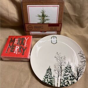 Tree Design Plate Set
